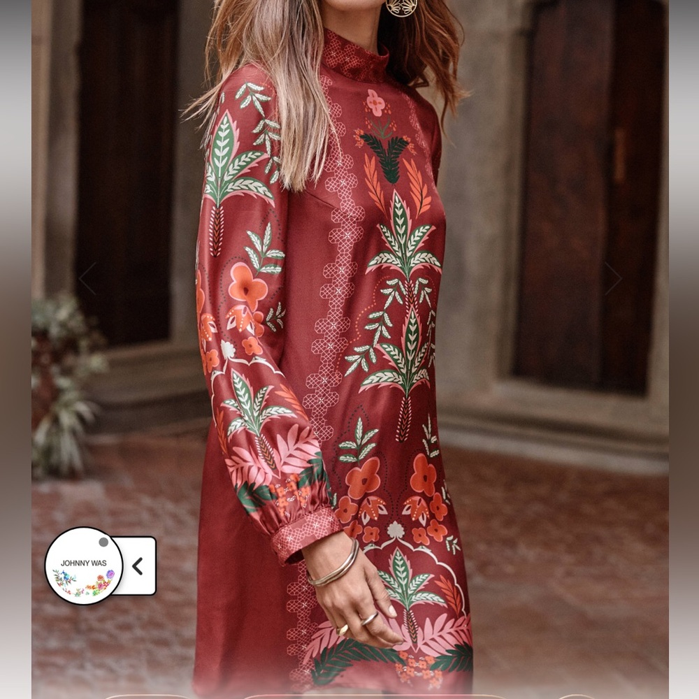 Johnny Was, KALOVA MINI Dress with Floral Design